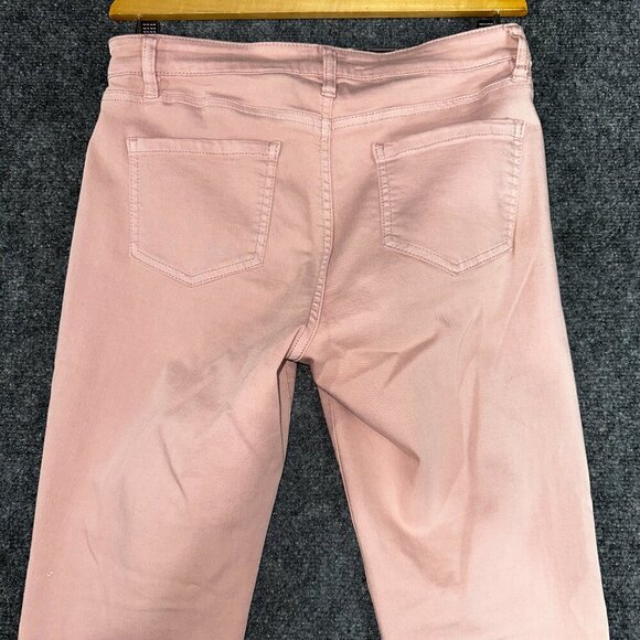 Buffalo Jeans Womens 6 Aubrey Mid Rise Stretch Super Soft Ankle Grazer Pink - Picture 8 of 8